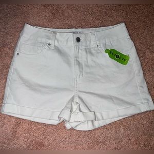 Women’s white shorts